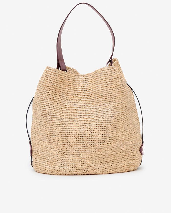 Isabel Marant Sac Bayia Femme Naturel Et Cognac