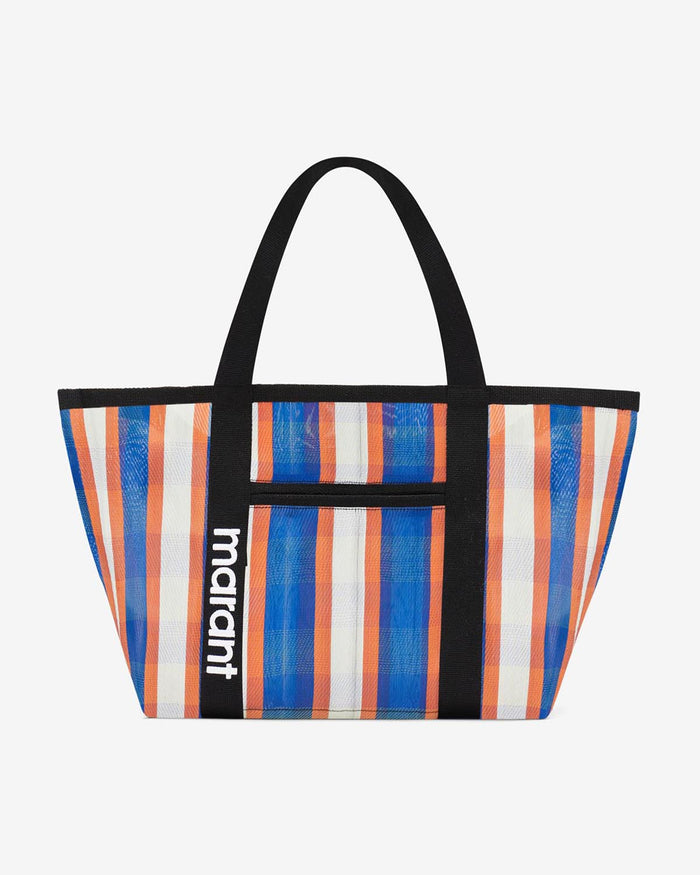 isabel marant Sac Darwen Femme blanc-bleu-orange