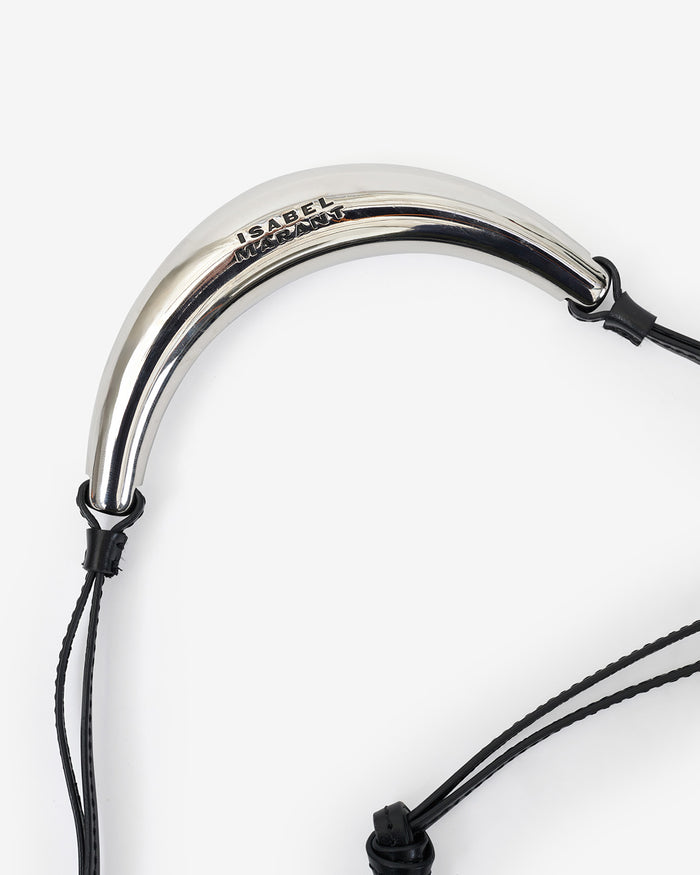 Isabel Marant Sac Oskan Moon Femme Noir Et Argenté