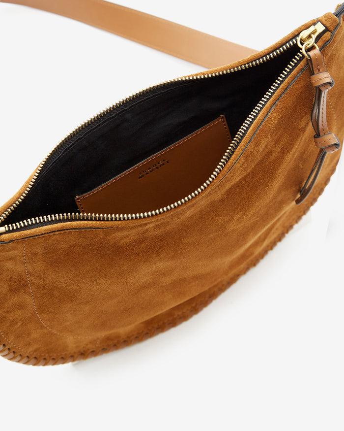 Isabel Marant SAC OSKAN SOFT ZIPPED Femme Cognac