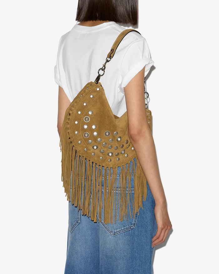 Isabel Marant SAC OSKAN SOFT ZIPPED Femme Taupe