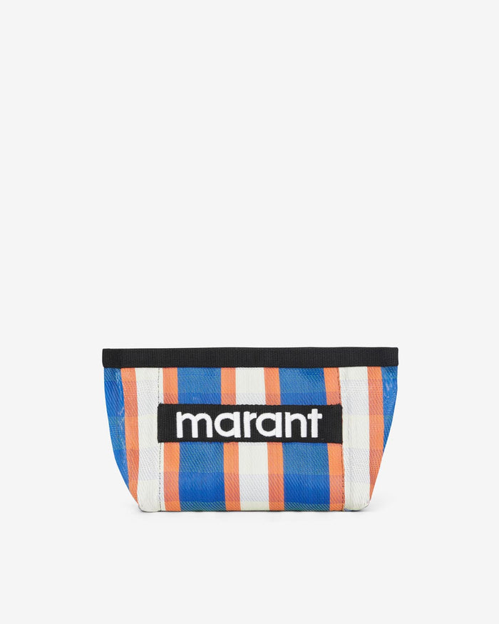 isabel marant Sac Powden Femme blanc-bleu-orange