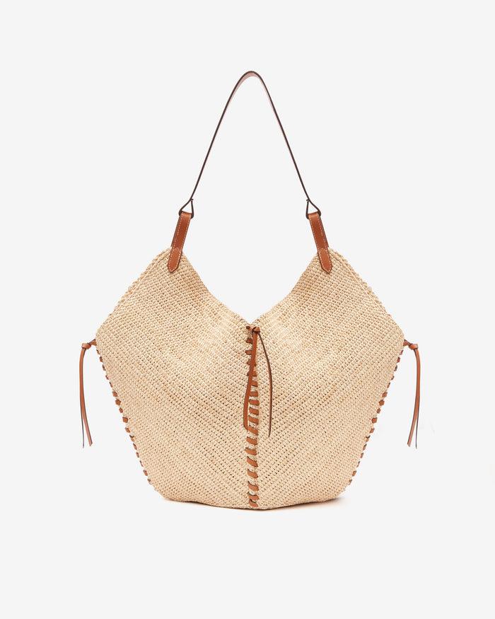 isabel marant SAC TAMPA Femme naturel et cognac