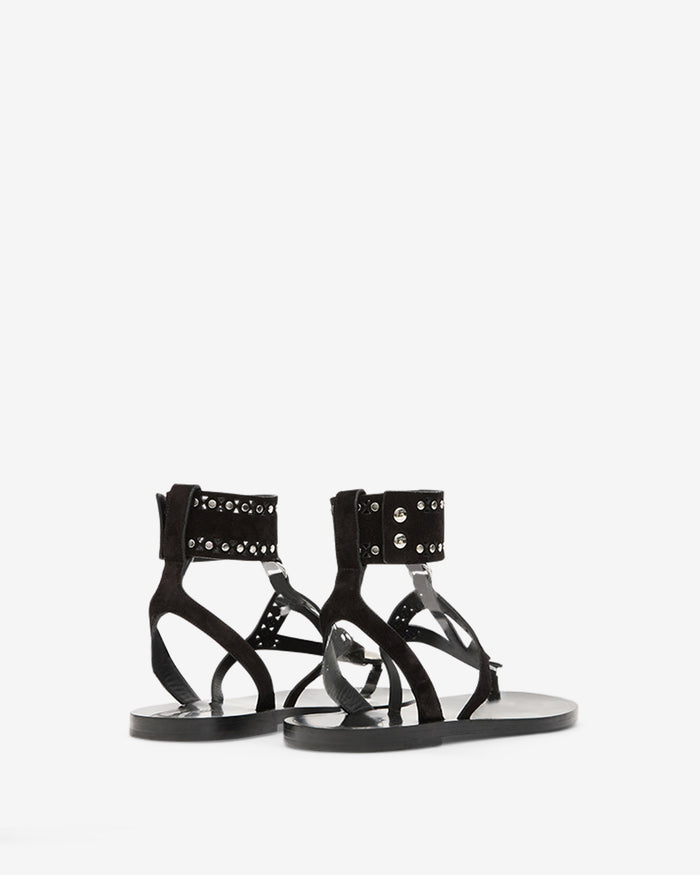 Isabel Marant SANDALES EDIL Femme Noir Et Argenté