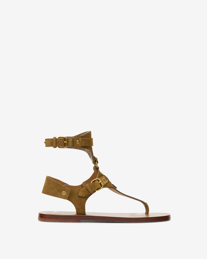 isabel marant SANDALES EVEEN Femme taupe