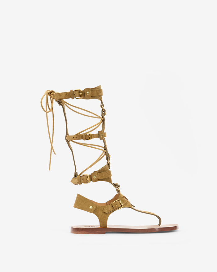 isabel marant SANDALES NENSI Femme taupe