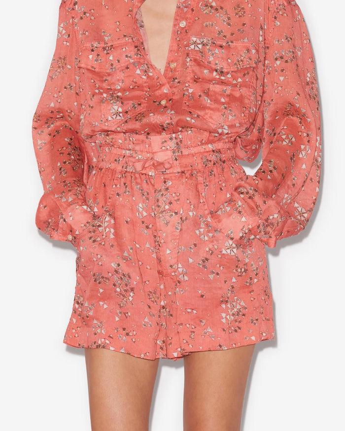 Isabel Marant Short Ceyane Femme Rosé