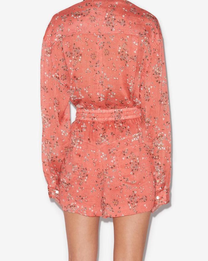 Isabel Marant Short Ceyane Femme Rosé
