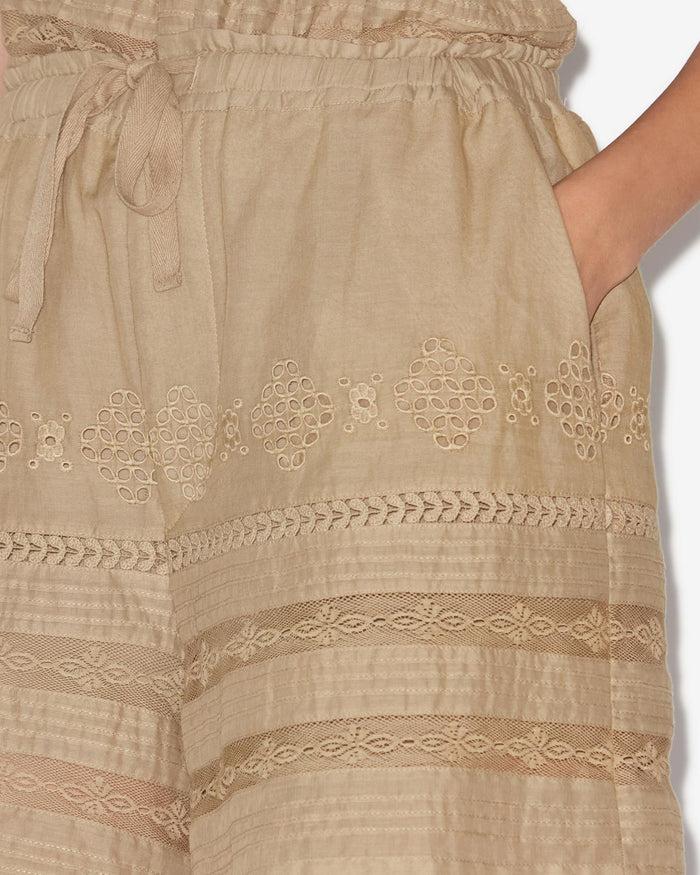 Isabel Marant SHORT DAMINA Femme Clair Kaki