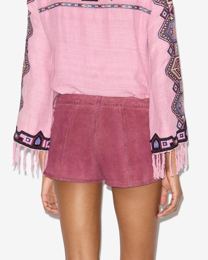 Isabel Marant SHORT DELMA Femme Framboise
