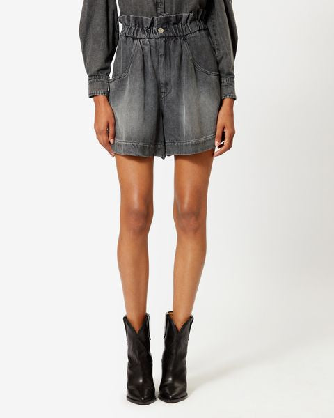 Isabel Marant Short En Lyocell 0 Titea Femme Gris
