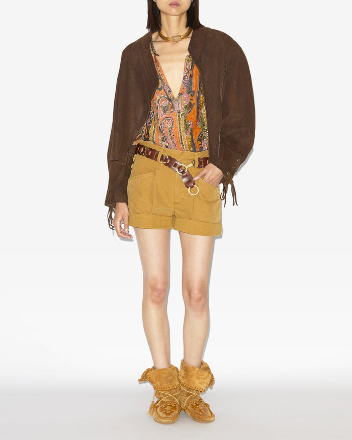 isabel marant SHORT FAIRY Femme caramel