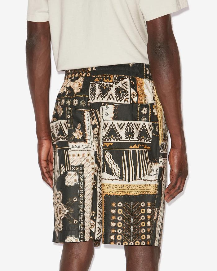 Isabel Marant SHORT GREGORIAN Homme Noir-ocre
