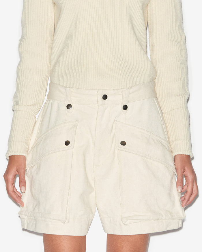 Isabel Marant Short Jemmy Femme écru