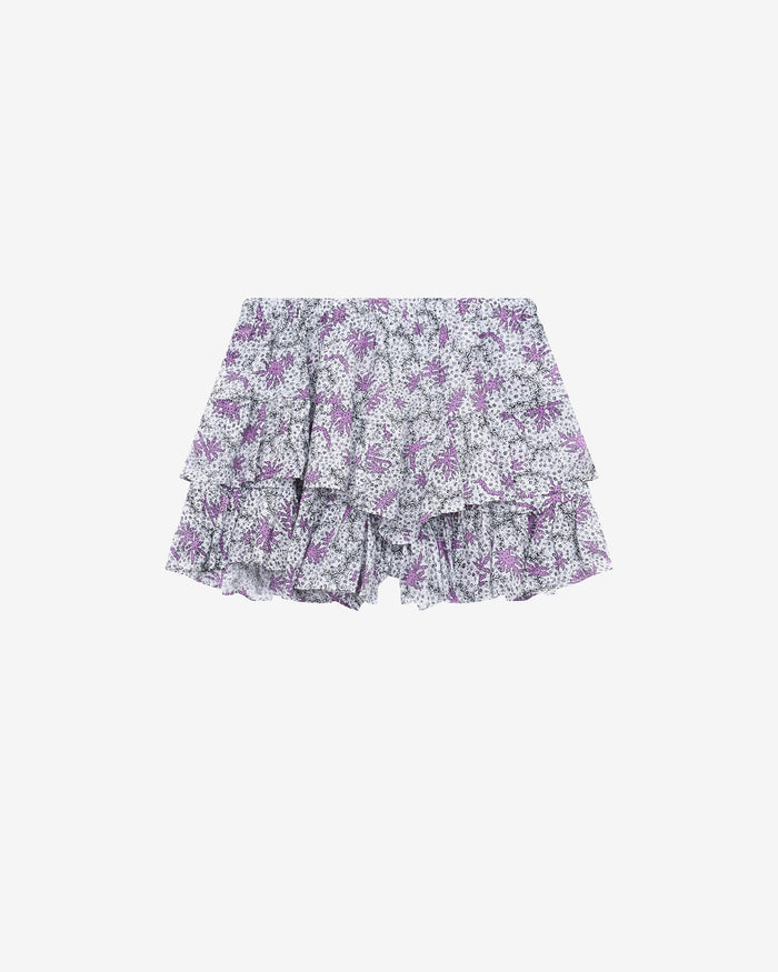 isabel marant Short Jocadia Femme écru-lilas