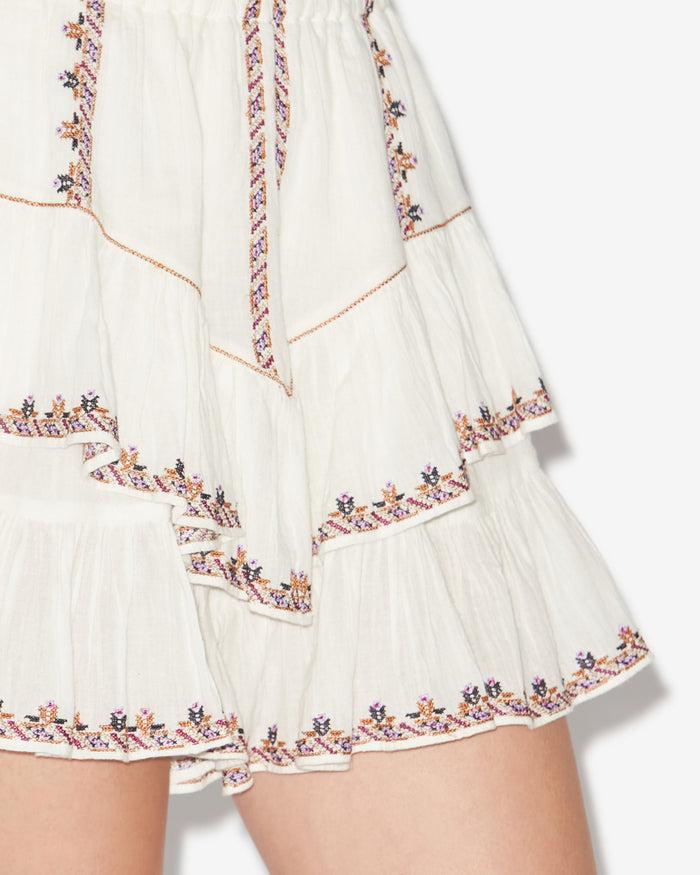 Isabel Marant SHORT JOCADIA Femme écru-ocre