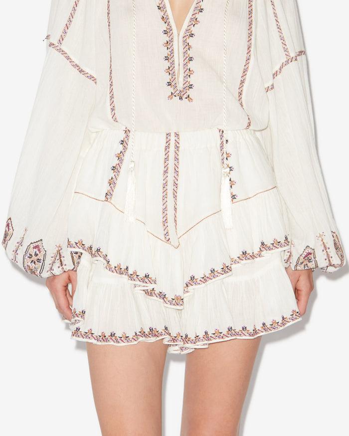 Isabel Marant SHORT JOCADIA Femme écru-ocre