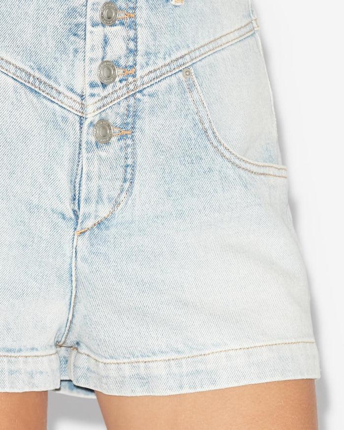 Isabel Marant Short Jovany Femme Bleu Clair