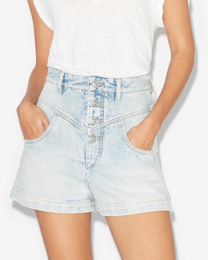 Isabel Marant Short Jovany Femme Bleu Clair