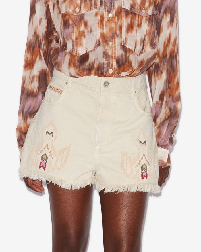 Isabel Marant SHORT LESIA Femme écru