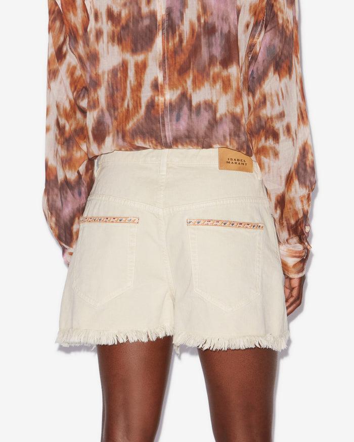 Isabel Marant SHORT LESIA Femme écru