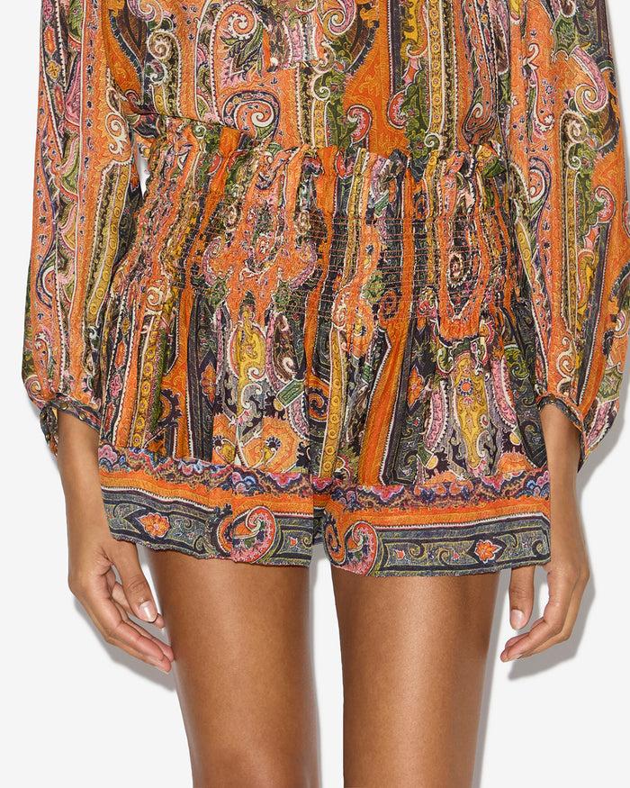 Isabel Marant SHORT MAELLY Femme Orange