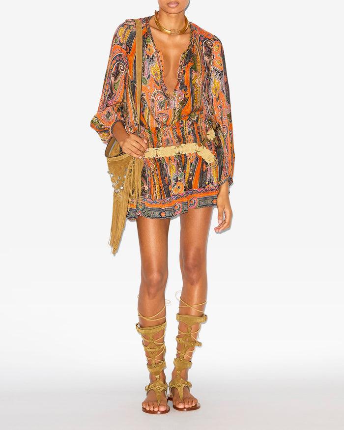 isabel marant SHORT MAELLY Femme orange