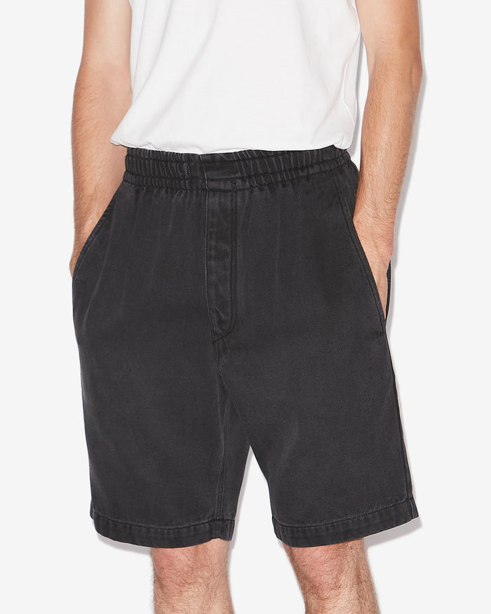 Isabel Marant SHORT TYLER Homme Noir Délavé