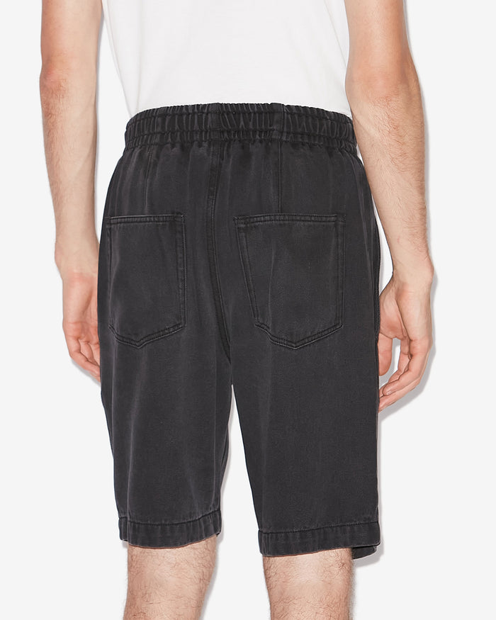 Isabel Marant SHORT TYLER Homme Noir Délavé