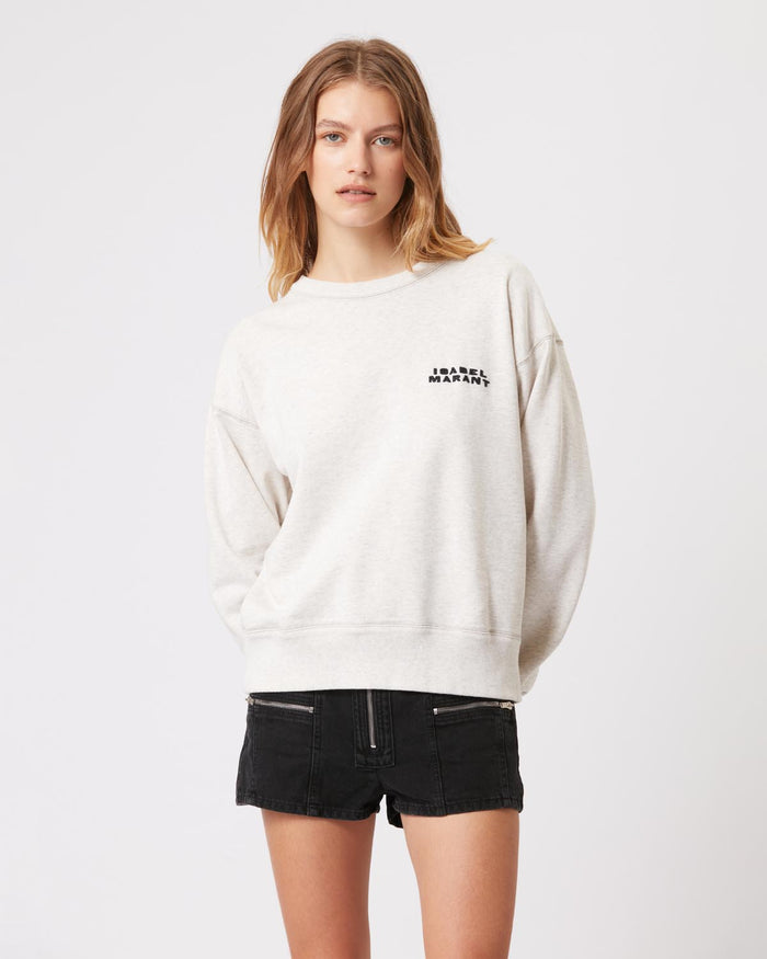 Isabel Marant Sweatshirt À Logo Shad Femme écru