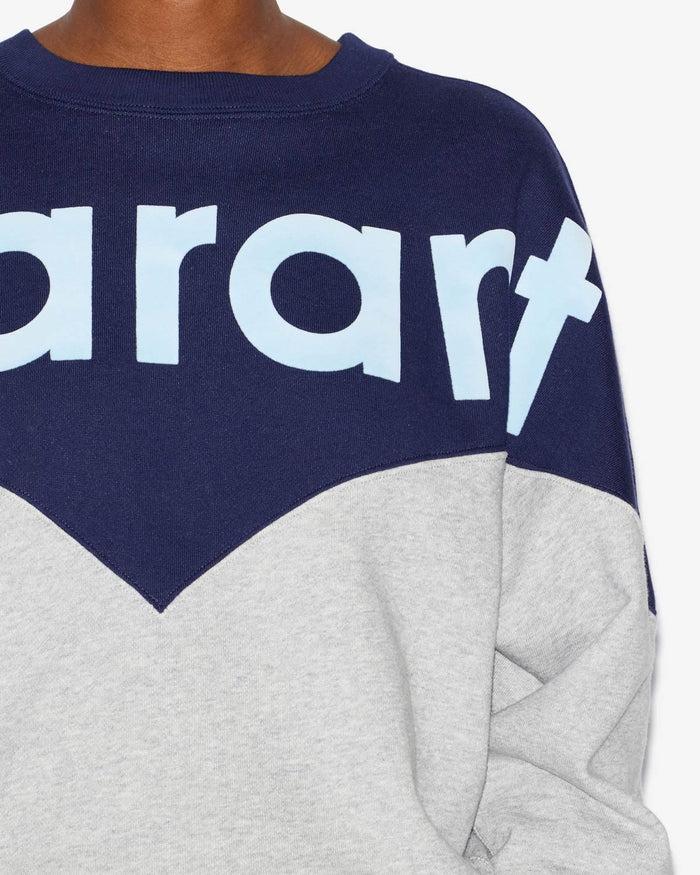 Isabel Marant Sweatshirt Houston Femme Marine-gris