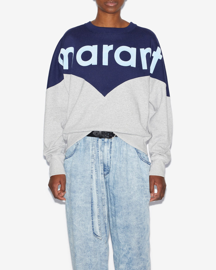 Isabel Marant Sweatshirt Houston Femme Marine-gris