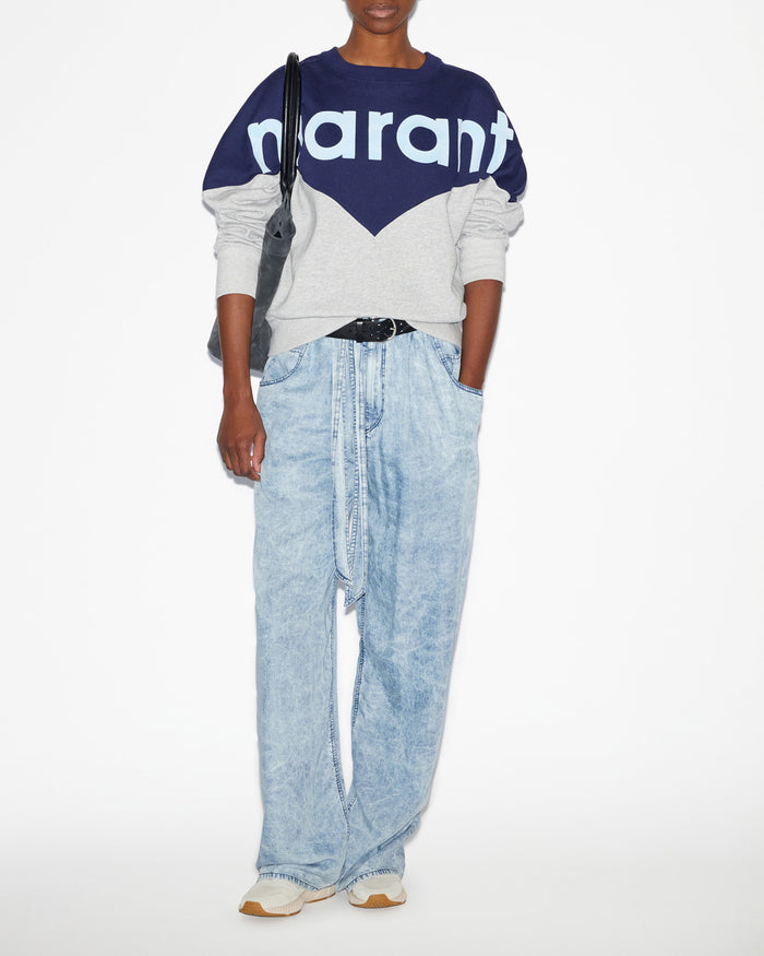 isabel marant Sweatshirt Houston Femme marine-gris