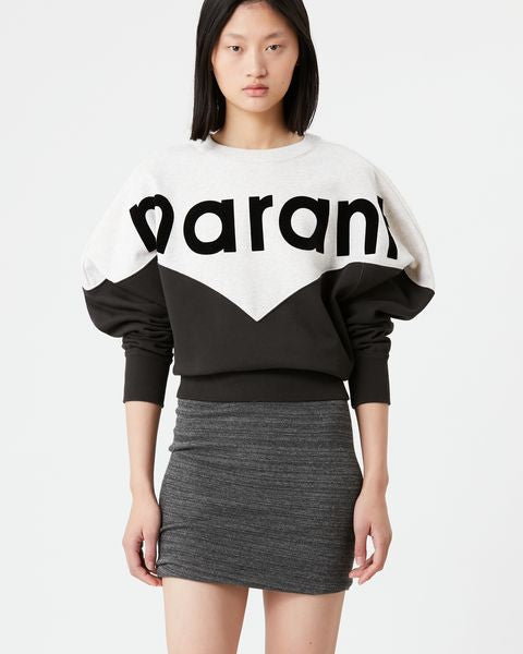 Isabel Marant Sweatshirt Houston Femme Noir Délavé