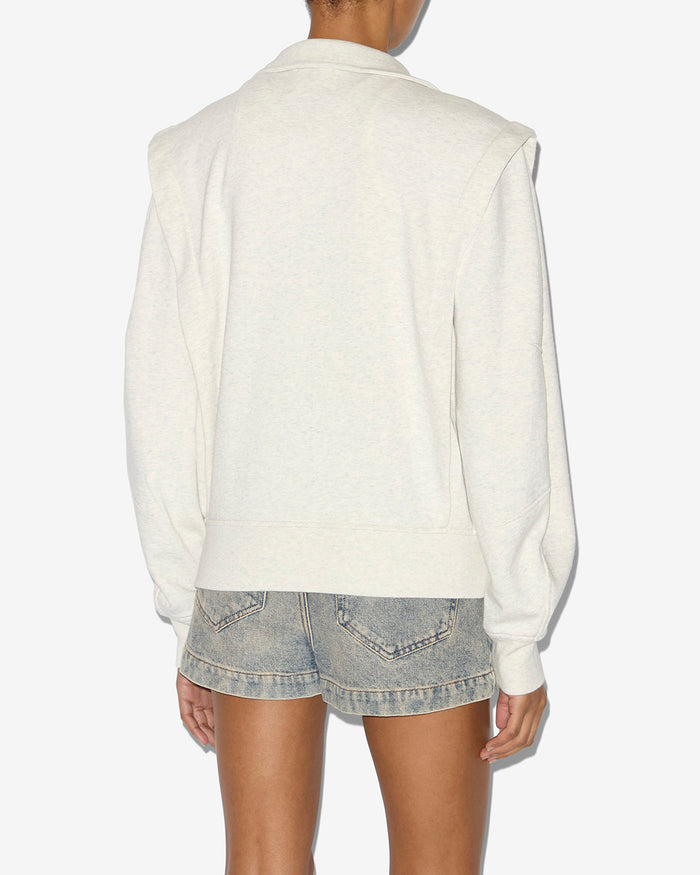 Isabel Marant SWEATSHIRT MADILIA Femme Ecru/Camel