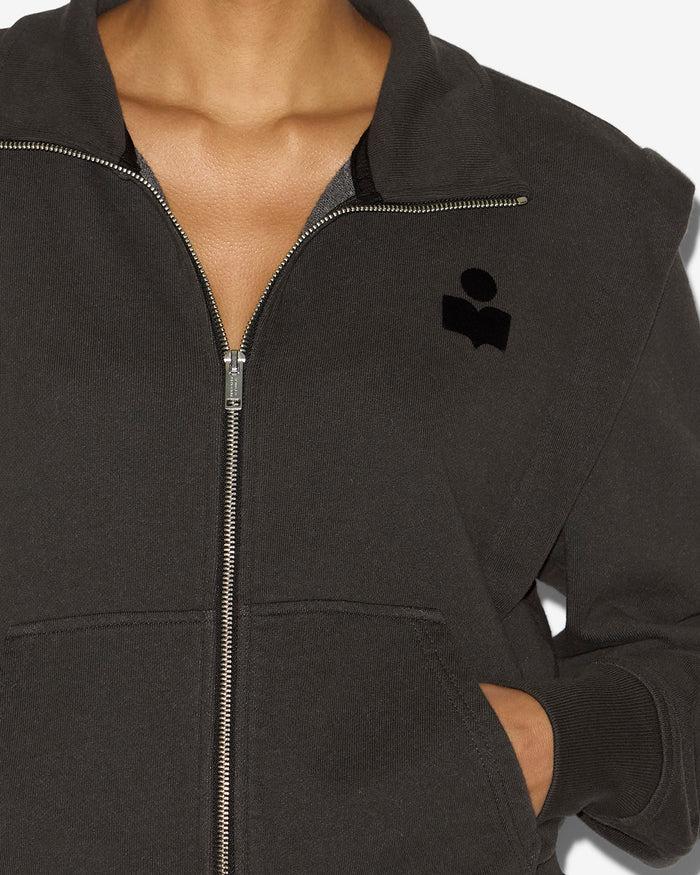 Isabel Marant SWEATSHIRT MADILIA Femme Noir Délavé