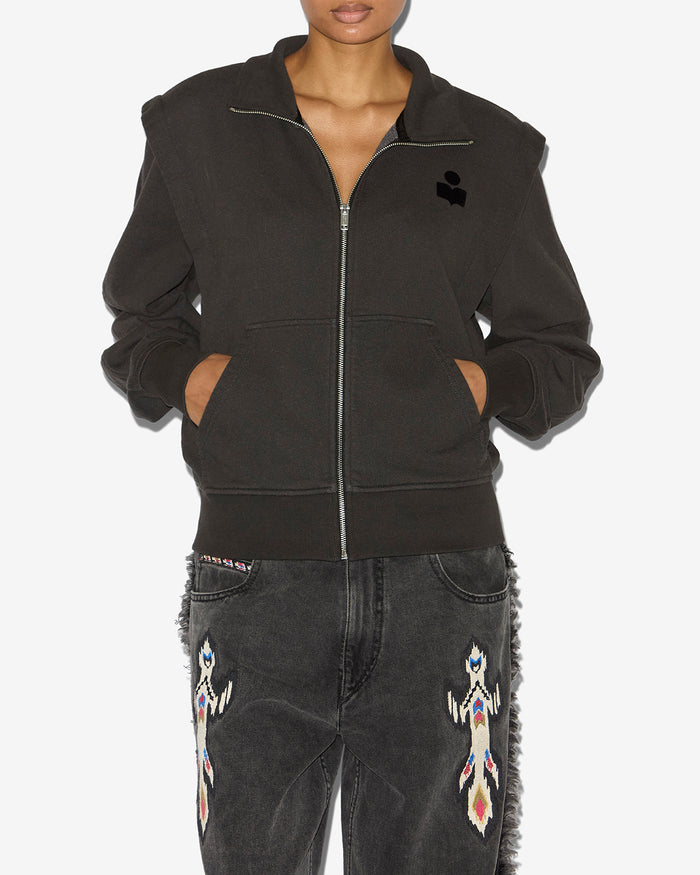 Isabel Marant SWEATSHIRT MADILIA Femme Noir Délavé