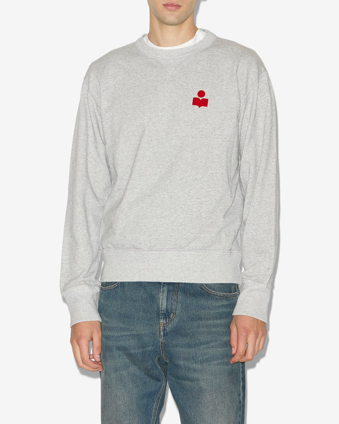 Isabel Marant SWEATSHIRT MIKE Homme Gris-rouge