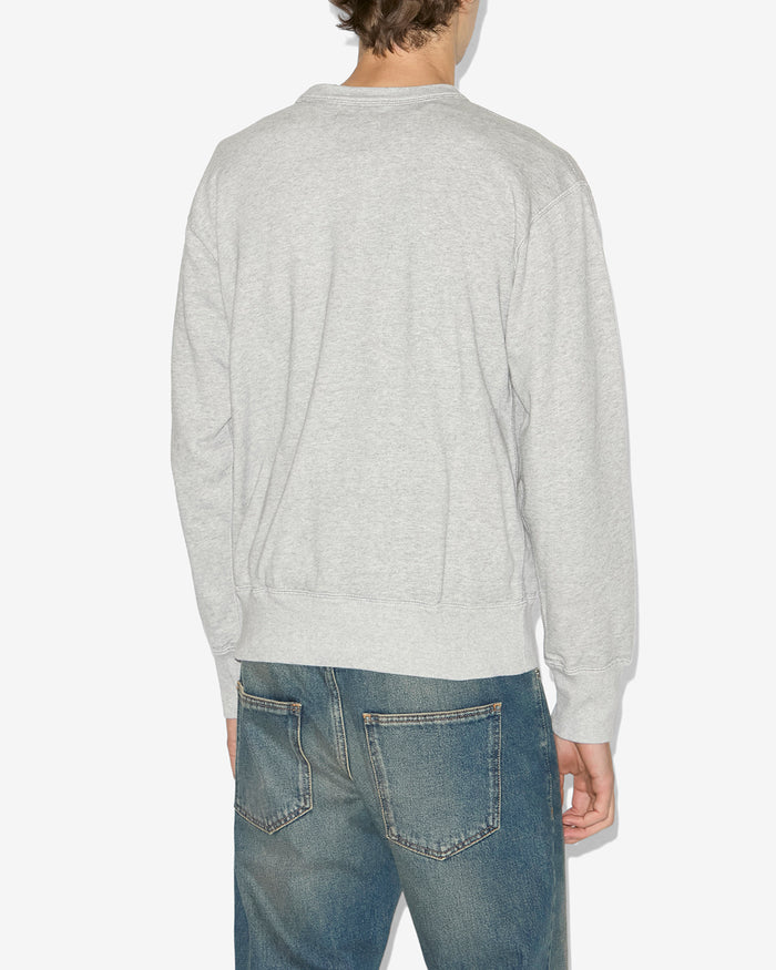 Isabel Marant SWEATSHIRT MIKE Homme Gris-rouge