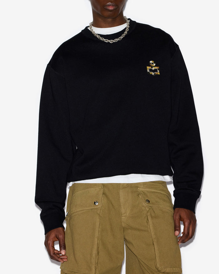 Isabel Marant Sweatshirt Mikoe Homme Noir Délavé