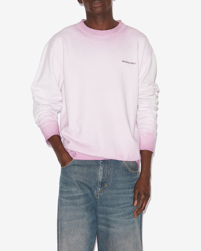 Isabel Marant Sweatshirt Mikolo à Logo Homme Lilas
