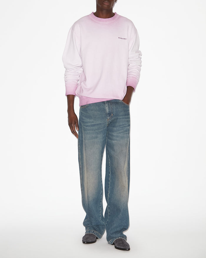 isabel marant Sweatshirt Mikolo à logo Homme lilas