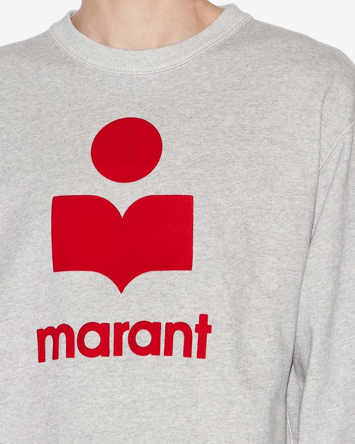 Isabel Marant SWEATSHIRT MIKOY Homme Gris-rouge