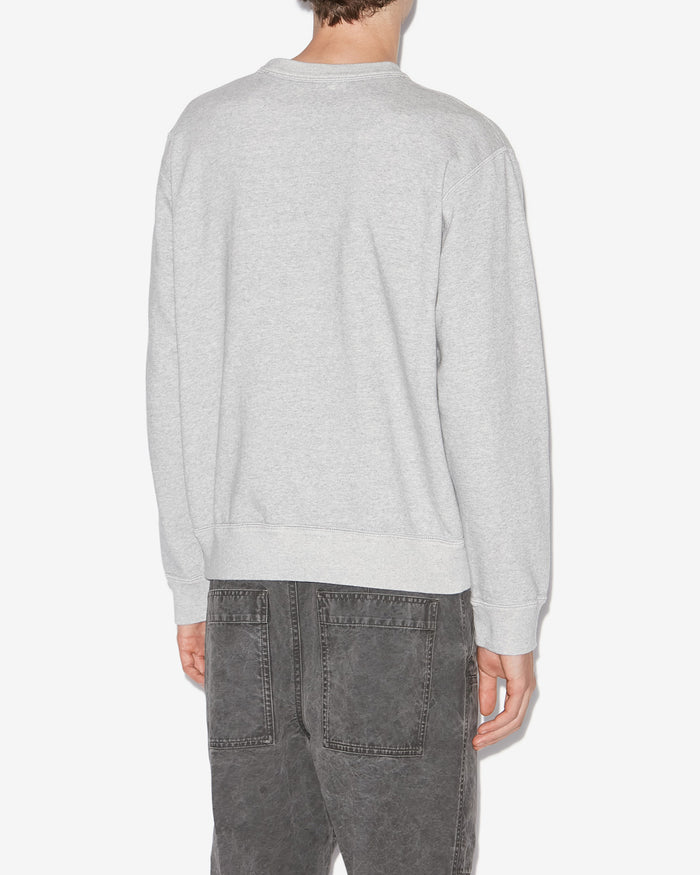 Isabel Marant SWEATSHIRT MIKOY Homme Gris-rouge