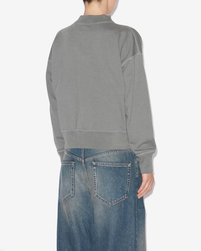 Isabel Marant SWEATSHIRT MOBY Femme Ardoise
