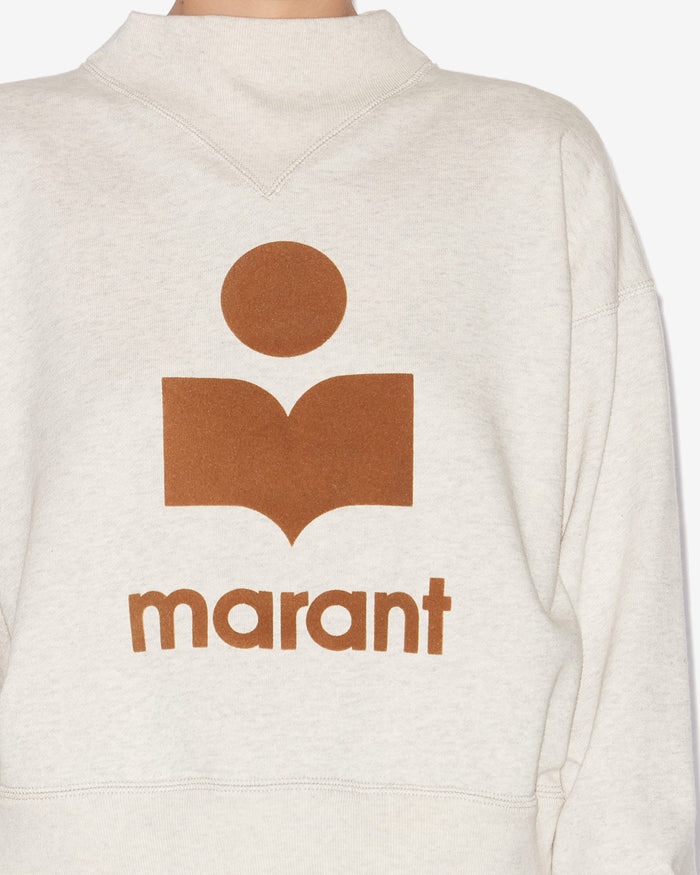 Isabel Marant SWEATSHIRT MOBY Femme Ecru/Camel