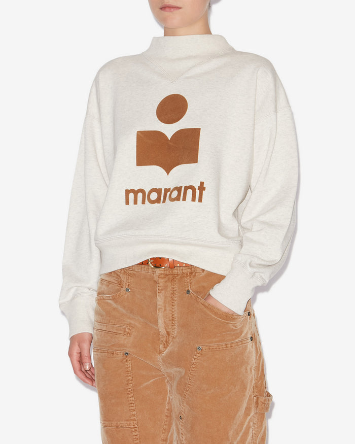 Isabel Marant SWEATSHIRT MOBY Femme Ecru/Camel