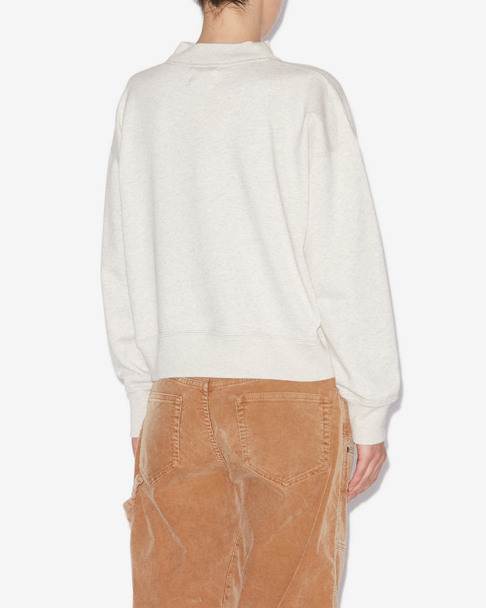 Isabel Marant SWEATSHIRT MOBY Femme Ecru/Camel