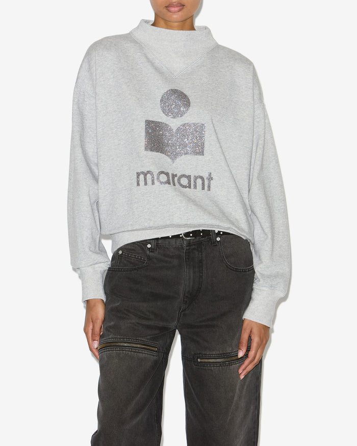 Isabel Marant Sweatshirt Moby Femme Gris-argenté