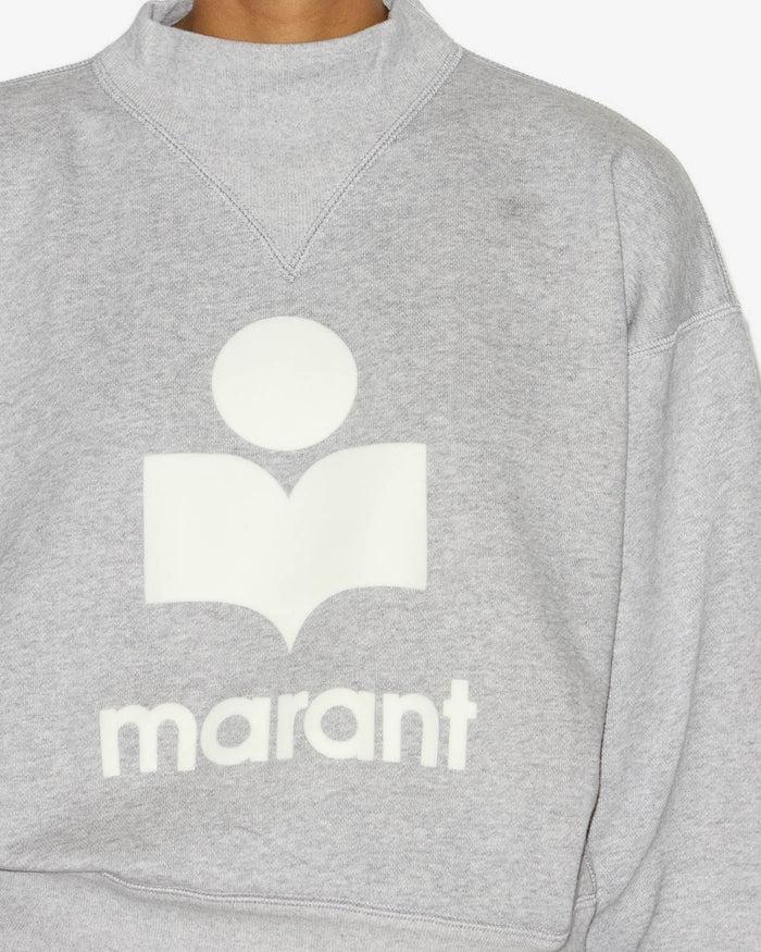 Isabel Marant Sweatshirt Moby Femme Gris-blanc